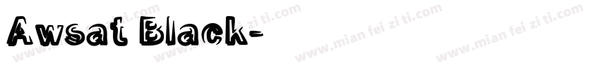 Awsat Black字体转换